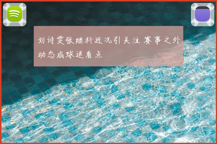刘诗雯张继科近况引关注 赛事之外动态成球迷看点